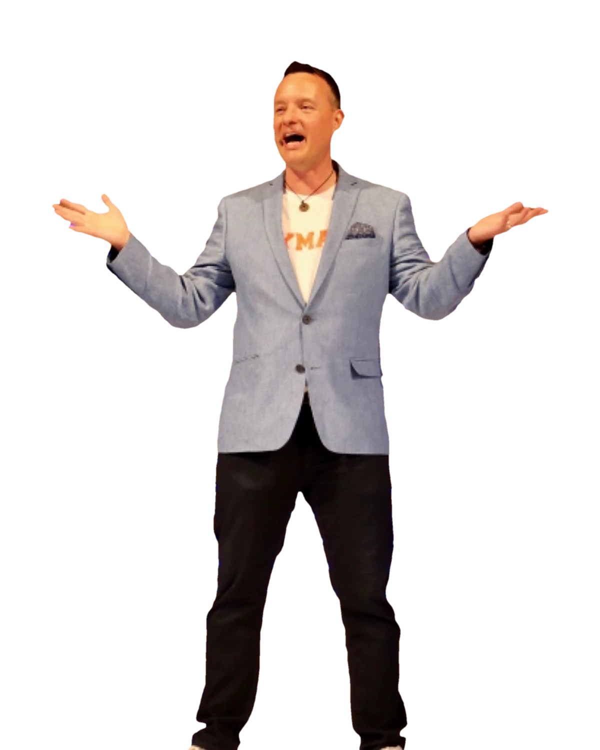 Jay Altman speaking on stage